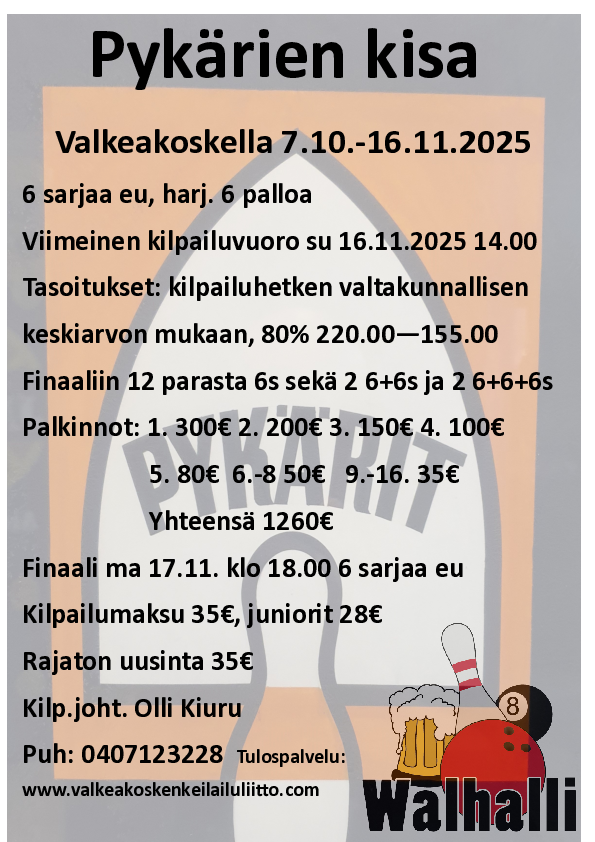 Pykärien kisa mainos
